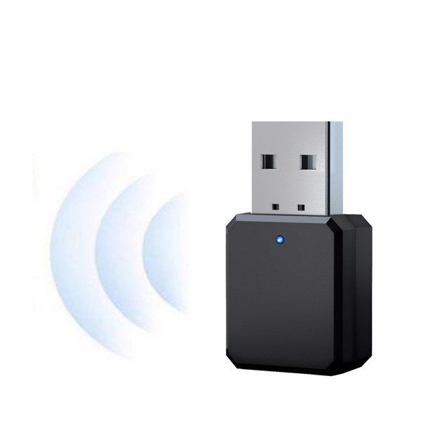 USB 无线蓝牙兼容 5.1 音频接收器适配器音乐扬声器免提通话 3.5 毫米 AUX 车载立体声.跨境爆款-1