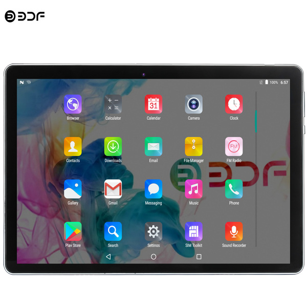 新款10英寸原装3G手机Android 9.0 2GB RAM四核3G移动笔记本电脑平板电脑10.1英寸Tablette 32GB ROM 金色 美规-1