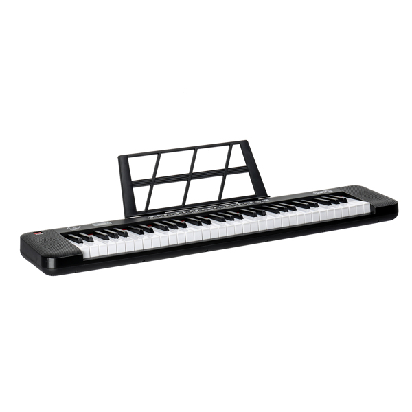 【AM不售卖】Glarry GEP-109（BD-667D） 61键带亮灯跟弹 电子琴+支架+琴凳套装 黑色-1