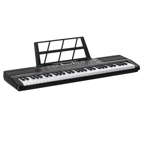 【AM不售卖】Glarry GEP-110（BD-663） 61键 电子琴+支架+琴凳套装 黑色-11