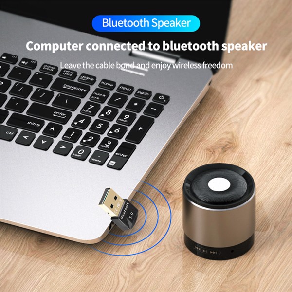 USB 5.0 蓝牙 适配器 接收器 无线蓝牙加密狗 高速发射器 无线USB适配器,适用于计算机 PC 笔记本电脑,跨境爆款-7