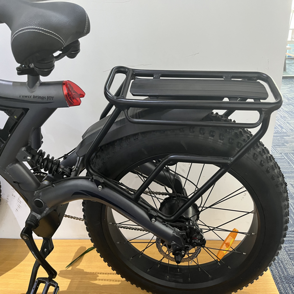 S18后货架  AOSTIRMOTOR S18 e bike bicycle luggage aluminum alloy rear rack for fat tire ebike -4