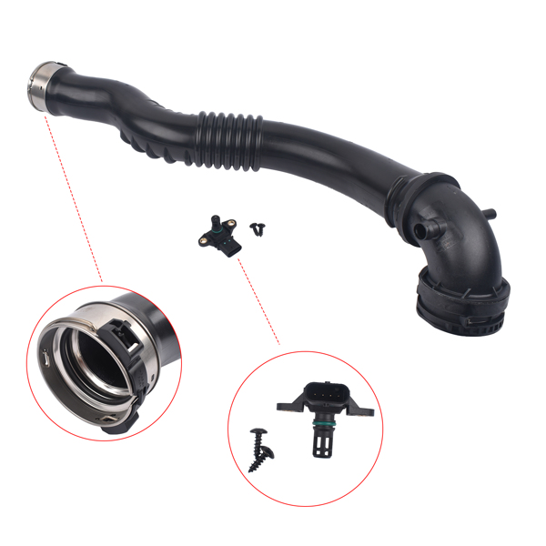 13717605044 Intake Hose Intercooler w/Sensor For BMW 228i 320i 328i 428i 2012-18-9