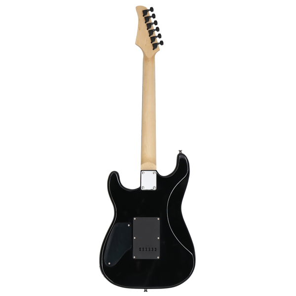 【AM不售卖】Glarry GST 双双拾音器 带虎纹 科技木指板 黑色 ST电吉他+音箱套装-2