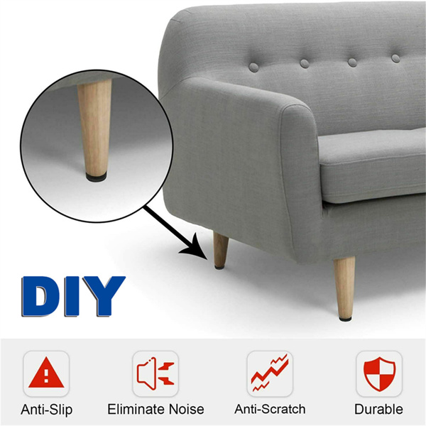 DIY自裁剪家具桌椅脚垫圈带背胶毛毡保护垫片250x130MM 4pcs-2