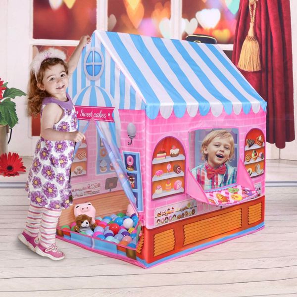 儿童游戏糖果帐篷，幼儿可折叠游戏屋，男孩和女孩的礼物(周末不发货，谨慎下单）-6
