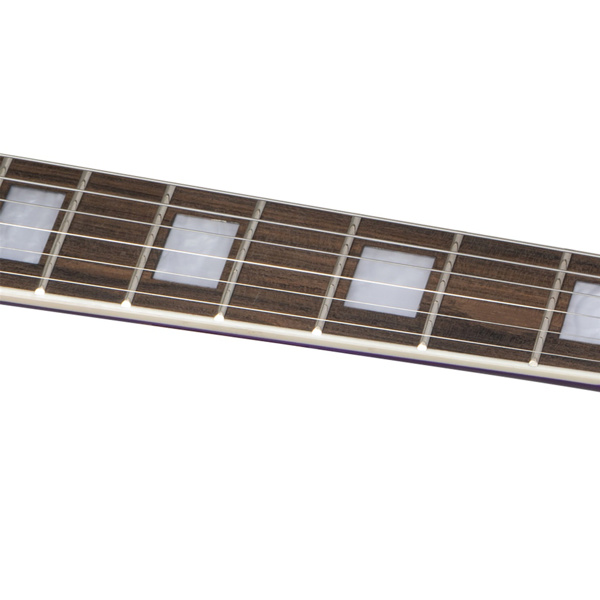 【AM不售卖】Glarry GIZ101 双线圈拾音器 黄酸枝指板 爵士电吉他 透明紫色 S101-10