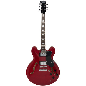 【AM不售卖】Glarry GGS101 双线圈拾音器 黄酸枝指板 爵士电吉他 红色 S101