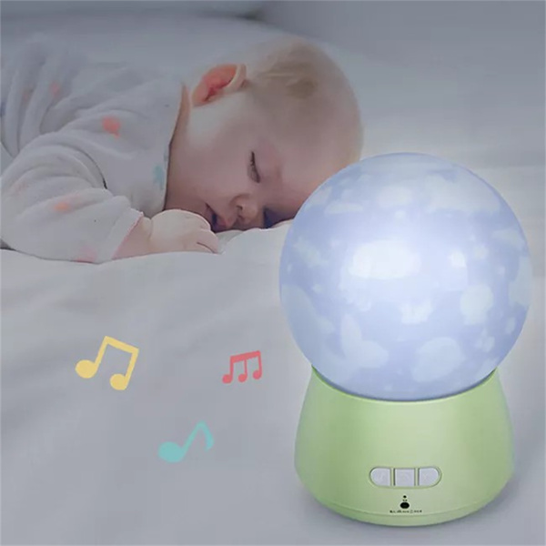 LED 夜灯，360 度旋转婴儿音乐投影仪夜灯，儿童睡眠灯绿色(周末不发货，谨慎下单）-11