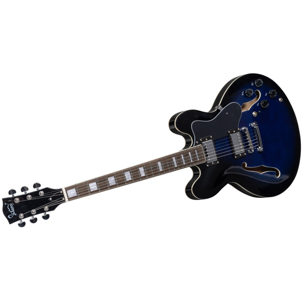 【AM不售卖】Glarry GGS101 双线圈拾音器 黄酸枝指板 爵士电吉他 化蓝色 S101-10