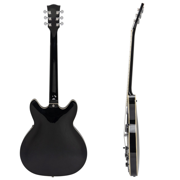【AM不售卖】Glarry GIZ101 双线圈拾音器 黄酸枝指板 爵士电吉他 黑色 S101-26