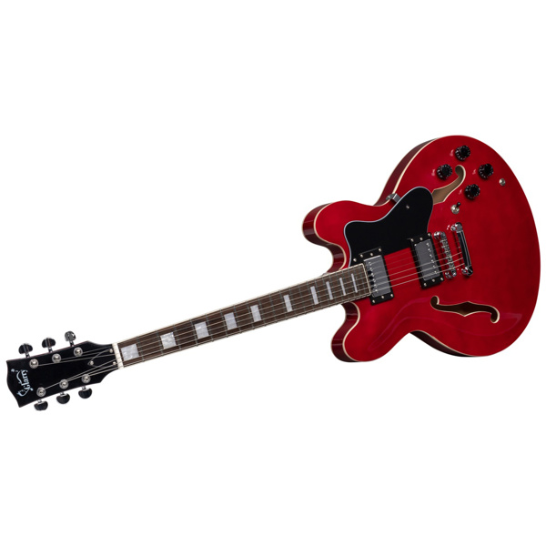 【AM不售卖】Glarry GGS101 双线圈拾音器 黄酸枝指板 爵士电吉他 红色 S101-11