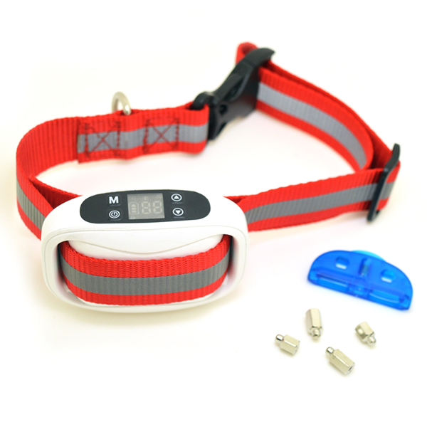 (带电)新款GPS无线宠物狗一体式电子围栏训练器（一体） 美规 白机+红带-2