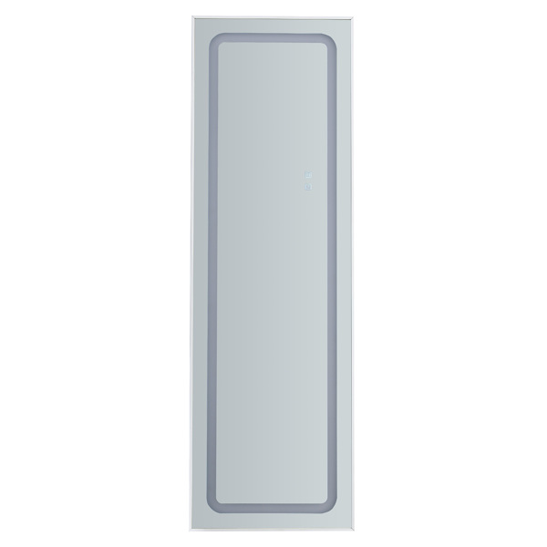  白色 铝合金 直角长方形 65*22in 可站立 可悬挂 全身镜 三色调光 调节亮度 断电记忆 N001-7