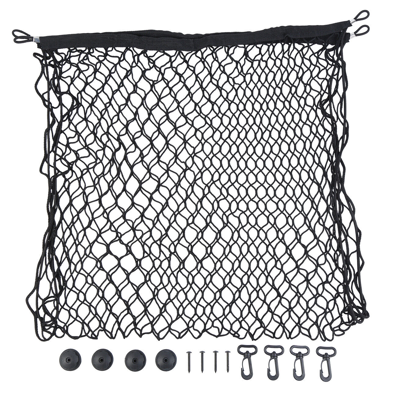 Car Trunk Cargo Net Holder Elastic Mesh Organizer Truck SUV Universal 4 Hook Net