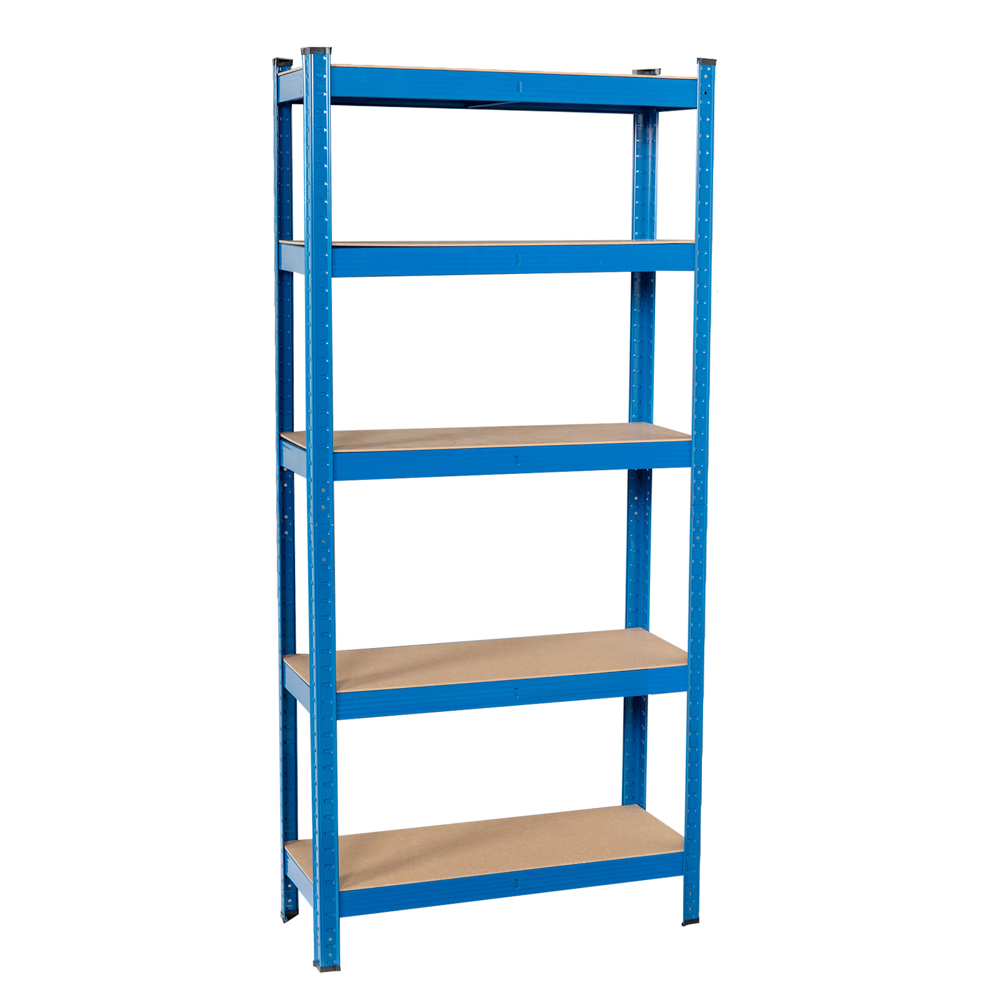 Heavy Duty Blue Metal Garage Shelving Unit Shed Storage Shelves Boltless Shelf Rack