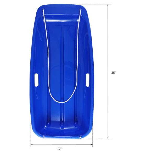  2pcs 88*42*11cm 蓝色 滑雪板 塑料 N001-11