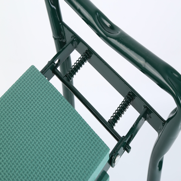 2合1折叠式花园跪椅多用途便携式花园长凳轻便凳子，带工具袋和柔软的EVA跪垫，用于园艺、钓鱼-7