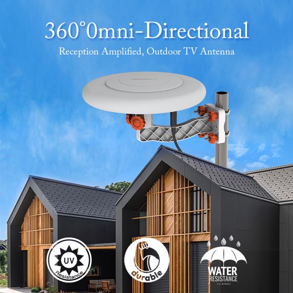  TA-A1 360°转向 电视天线 UV双段47-860 MHz 15-18dB 高清 室外-28