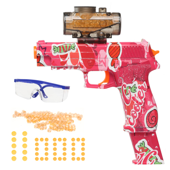 [亚马逊爆款]ASXCFE水弹枪电动自动玩具枪 适用于户外射击游戏的凝胶冲击波可充电锂电池，射击距离高达65英尺 P226