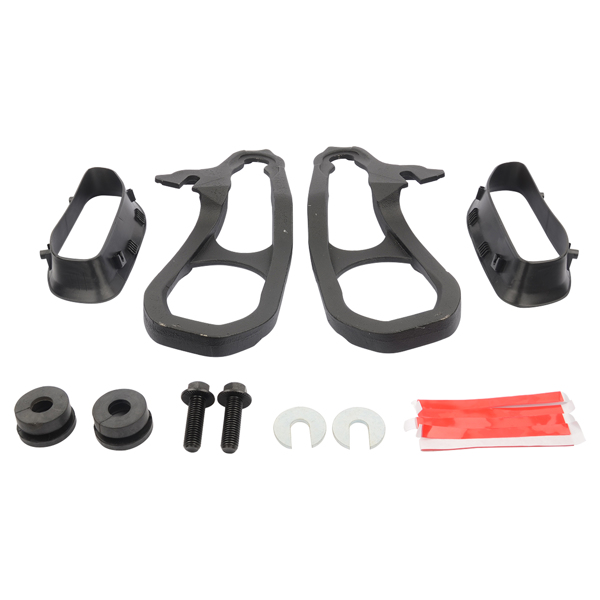Fits 2019-2021 Ram 1500 DT Front Tow Hooks Left & Right with Hardware Black-3