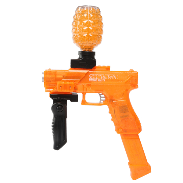 [亚马逊爆款]ASXCFE水弹枪儿童玩具枪电动凝胶球爆破冲击波11000发水弹海绵宝宝，可充电电池，射击距离高达65英尺 橙色-6