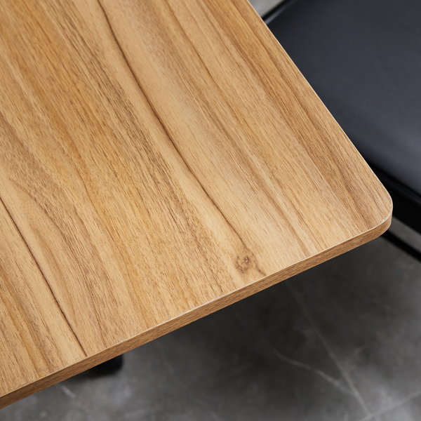  三层 方形 餐桌 密度板 铁 木纹棕 多功能可折叠 135*78*75cm N101-32