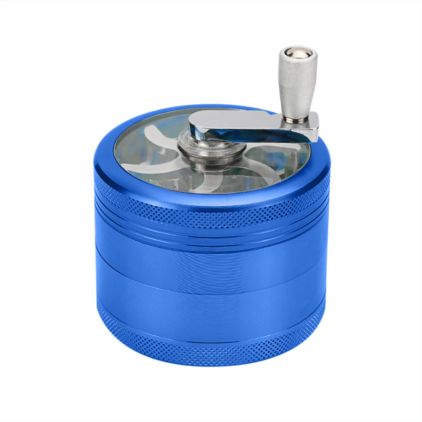 ScarFio 香料研磨机,研磨机带香料手柄的研磨机(蓝色)-8