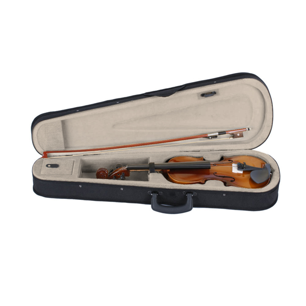 3/4 自然色小提琴+盒+弓子+松香-3