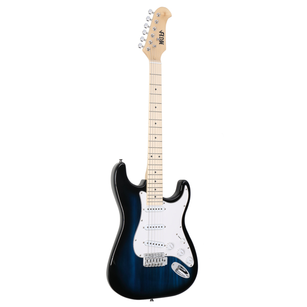 MST 单-单-单拾音器 枫木指板 ST电吉他 化蓝色-白护板-18
