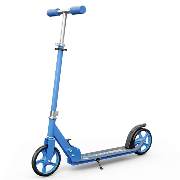滑板车 200mm大轮子 轻量级 可折叠 青少年成人滑板车 蓝色-7