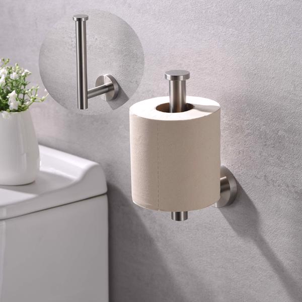卫生纸架拉丝镍SUS304不锈钢防锈壁挂式卫生纸架，现代卫生纸卷分配器，用于浴室厨房卫生间-9
