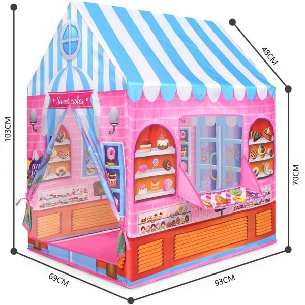 儿童游戏糖果帐篷，幼儿可折叠游戏屋，男孩和女孩的礼物(周末不发货，谨慎下单）-3