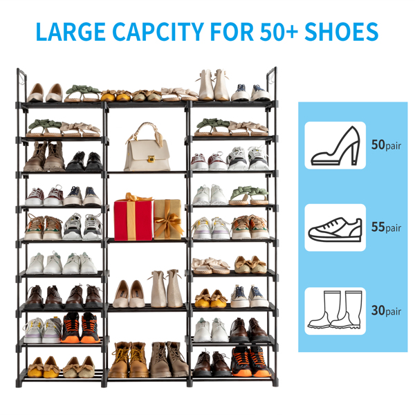  Zapatero portátil para almacenamiento de zapatos, torre de  organzier modular para zapatos, estantes para zapatos, botas, zapatillas,  zapateros de pie : Hogar y Cocina