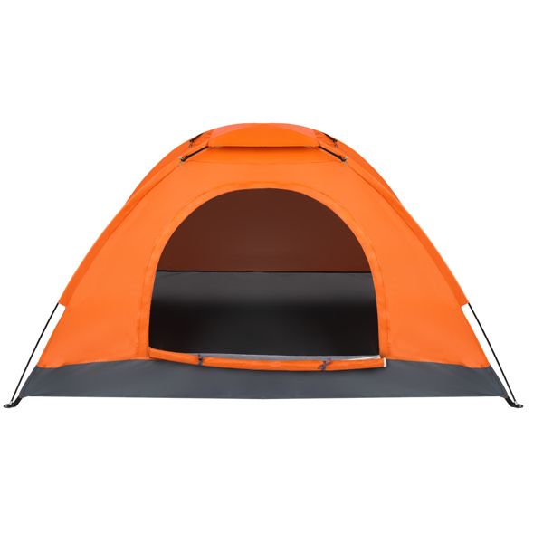 单人单层橙色帐篷-1