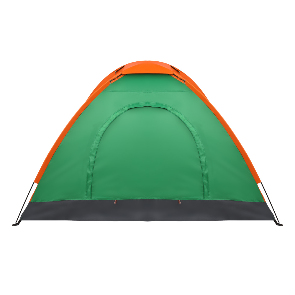 2-Person Waterproof Camping Dome Tent for Outdoor Hiking Survival Orange & Green