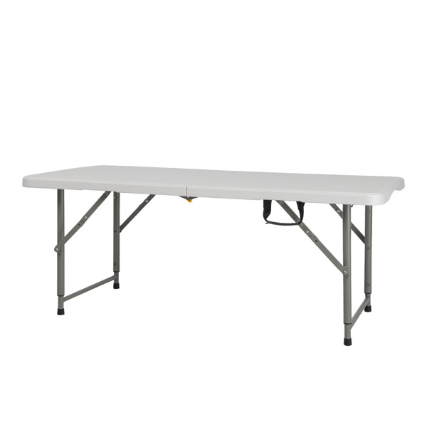  4ft 白色 可折叠升降 庭院塑料桌 N001-12