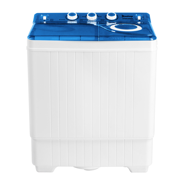  美规 XPB65-2288S 26lbs（18lbs 8lbs） 洗衣机 110V 110V,420W 双桶 带排水泵 仪表盖板条 塑料 蓝色盖板 带白色圆环 半自动-32