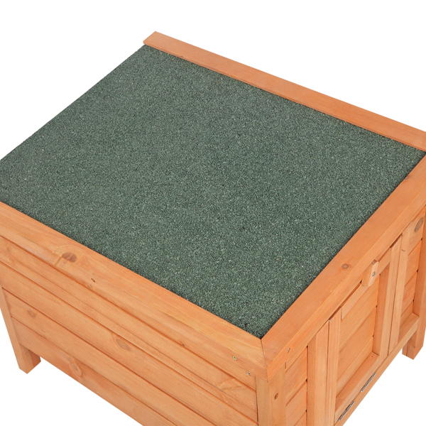  绿色沥青屋顶 原木色杉木 鸡兔笼 可开屋顶 防水 N101-20