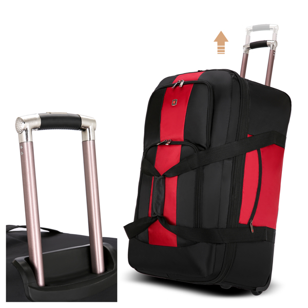 可拓展行李包商务包登机包红色-4