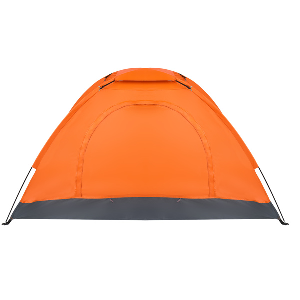 单人单层橙色帐篷-2