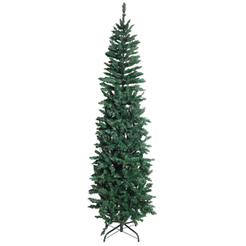 绿色 6.5ft 250灯 暖色8模式 719枝头 尖头铅笔造型 PVC材质 圣诞树 N001 美国