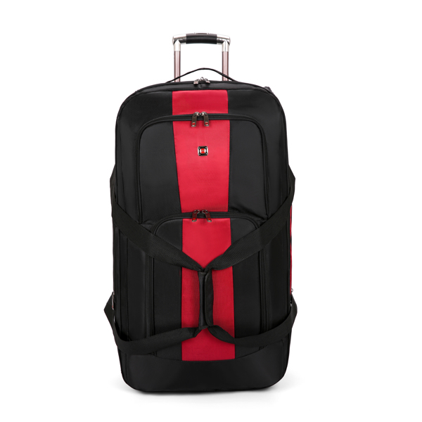 可拓展行李包商务包登机包红色-2