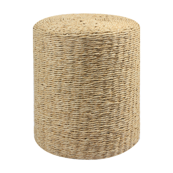 手工纸绳编织脚凳-5