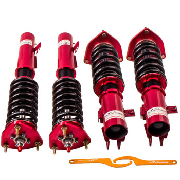 弹簧减震24 Levels Damping Adjustable Coilover Suspension Kit For Subaru Impreza WRX GC8 Shock Absorbers