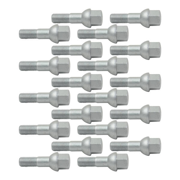 螺栓 20Pcs Wheel Lug Bolts Nuts M12 x 1.5 For Mercedes-Benz W202 W203 CL203 W124 W210 R170 R171 A1244000170 A2034010270-5