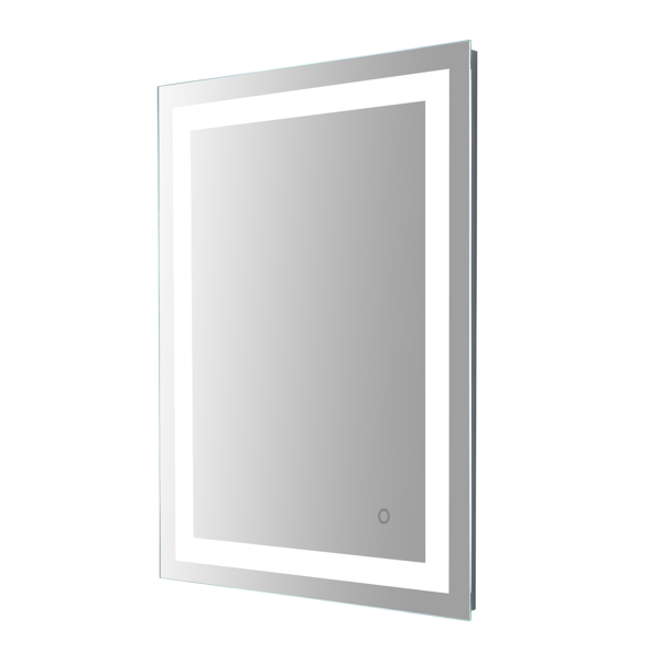 LED照明浴室壁挂式镜子，具有高亮度+防雾单独控制+调光功能-3
