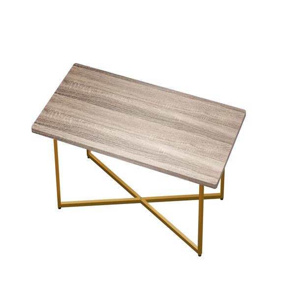 咖啡桌环保人造木制桌面，易于组装的咖啡桌轻奢，现代简约客厅，多功能存储茶几-3