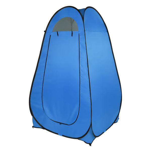  蓝色 便携 更衣帐篷 钢丝 银胶布 120*120*190cm N001-3