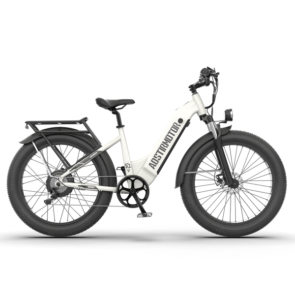 AOSTIRMOTOR新型26英寸1000W电动自行车胖轮胎52V15AH成人可拆卸锂电池-2